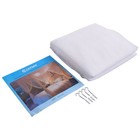 Costway 4 Corner Post Bed Canopy Mosquito Net Netting Bedding White Full Size