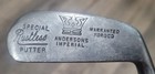 Antique Vintage Anderson Imperial Big Crown Hickory Wood Shaft Golf Club Putter