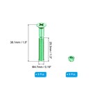 8pcs - Skateboard Mounting Hardware 1 5  Carbon Steel Skateboard Screws Green