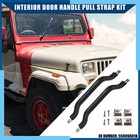 Pack 1 Set  Car Durable Interior Door Handle Pull Strap Kit For Jeep Wrangler Yj