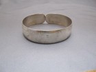 Vintage German 800 Silver Hammered Cuff Bracelet-lutz   Weiss