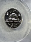1966 Canada 5 Cents Proof Like Graded Ms 66 By Anacs