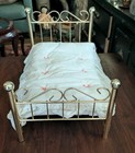 American Girl Samantha s Victorian Metal Brass Bed   Bedding Set
