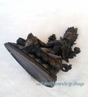 Antique Buddhism Bronze Green Tara Buddha God Bodhisattva Statues