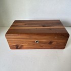 Vtg Lane Cedar Chest Mini Hope Chest Salesman Sample Wood Trinket Box No Key