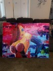 Jessica Rabbit  Painting With Glitter Finish 