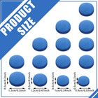 Pool Cue Tips Replacement Kit 20 Pieces Artificial Leather Billiard Stick Tips