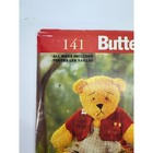 Butterick 141 Teddy Bear Family Sewing Pattern Faux Bears Uncut