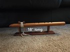 Handmade Cedar Native American Style Flute 18  6 Hole Working W  Wood Stand