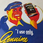Vintage Harley Davidson Motorcycles Sign - Porcelain Oil Can Gas Station Sign