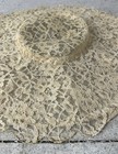 Antique Victorian Era Lace Wire Brim Hat