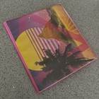 Vintage 80s 90s Trapper Keeper 3 Ring Notebook Binder Palm Tree Mountain Pink