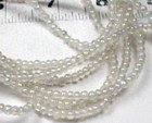 36  Strand 332 Vintage Czech 3mm Druk Crystal Clear Ab Smooth Round Glass Beads