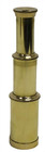 6 Solid Brass Handheld Telescope - Nautical Pirate Spy Glass With Wood Box Rusti