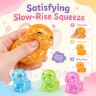 Elephant Squishy 4 Pack  Sparkly Glitter Slow Rising Sensory For   Soft Tpr S   
