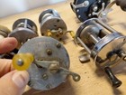 Lot Of 7vintage Fishing Reels used -various Models Read  Parts  Penn supreme 