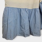 Pottery Barn Kids Gingham Dust Ruffle Bed Skirt Twin Size Blue