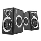 Computer Speakers With Surround Sound 2 0ch Usb Wired Powered Black   Gray