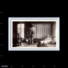 Old Vintage Photo Duo Pair Men Older Elderly Guys Glasses Relaxing Living Room