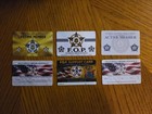 Police Supporter Lot -  6  Supporter Cards - 2 Of Each 