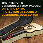 Dreadnought Acoustic Guitar Hard Case With Exterior Lock And Key