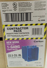 Carlon 1-gang 22 Cu  In  Pvc New Work Electrical Switch   Outlet Box Case Of 100