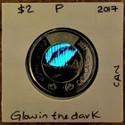 2017 Canada Toonie 2 Dollars Glow In The Dark Dance Of The Spirits Colour Coin P
