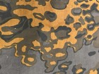 Wwii German Oak Leaf Reversible Camouflage Fabric Heavy Cotton Material 60x74