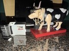 New Cow Parade Figurine Fashion-a-bull Sunglasses Purse Art Statue Box   Tag New