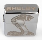 Zippo - Shelby Gold Cobra Snake Engraved Lighter - Chrome   Free Shipping To Usa