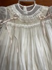 Vtg Little Folks Giftware Baby Girl Christening 2 Pieces Dress 1950 s Sz 1