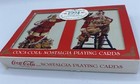 Vintage 1994 Coca-cola Nostalgia Playing Cards  In Collectible Santa Tins Sealed