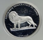 2003 Congo Bentley Automobile History Old Proof Silver 10 Francs Coin I94557