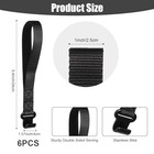 6pcs Rooftop Cargo Tie Down Straps  Car Roof Carrier Hooks  Heavy Duty Secure Fa