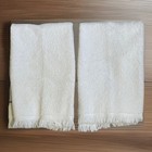 Vtg Hand Towels Needlepoint Bath Kitchen Linen Houses Rainbow Row Embroidered