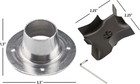 Metal Spinner Plate Funnel Kit Powder Coated Rust Resistant 4 Outlet Deer Feeder