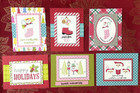  x7 -doodlebug Christmas Double Sided Cardstock Scrapbook Card Kit A2