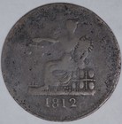 1812 Canada    Penny Imitation Tiffin Token   Bh  961   Scarce Token