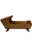 Doll Cradle Keystone Boston Wooden Rocking Feet Vintage