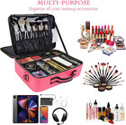 Professional Makeup Case 16inches Crocodile Makeup Travel Bag Large Leather Cosm