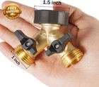Hose Splitter  Garden Hose Splitter Heavy Duty 2 Way  Solid Brass Water Hose Y S