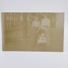 Postcard Lady Woman With Baby In Stroller Portrait Antique C1910s Antique Rppc 
