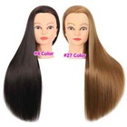 Long Synthetic Fiber Hair Mannequin Head For Hairdresser Training Styling