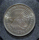 Nicaragua-1954 Ad-50 Centavos-cu ni -cordoba-royal Mint London- Km 19 Nhk1