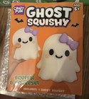 Htf Brand New Crazy Fun Ghost Squishy Squeeze Toy - White purple Bow