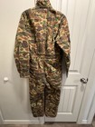 Vintage Trophy Club Coveralls Mens Small Camo Insulated Duck Hunting Hollofil