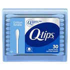 Flip-top 30 Count Q Tips Cotton Swabs - Perfect For Quick Touch-ups Anywhere