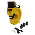 Ch-70 Hydraulic Punch Tool  Sheet Metal Heavy Duty Punch Press Four Dies 35 Ton