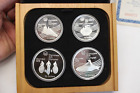 1976 Olympics 4pc Silver Canadian Coin Proof Set Series Vii W  Box   Coa Canada