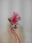 Handmade Peruvian Llama Plush Real Fur Stuffed Animal 10  Alpaca Toy